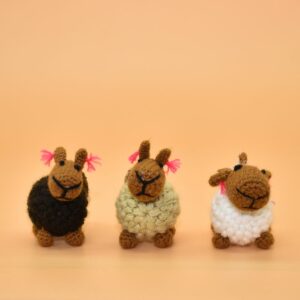 Alpaca Blend Alpaca Ornaments (Set of 3), " Little Sheep"